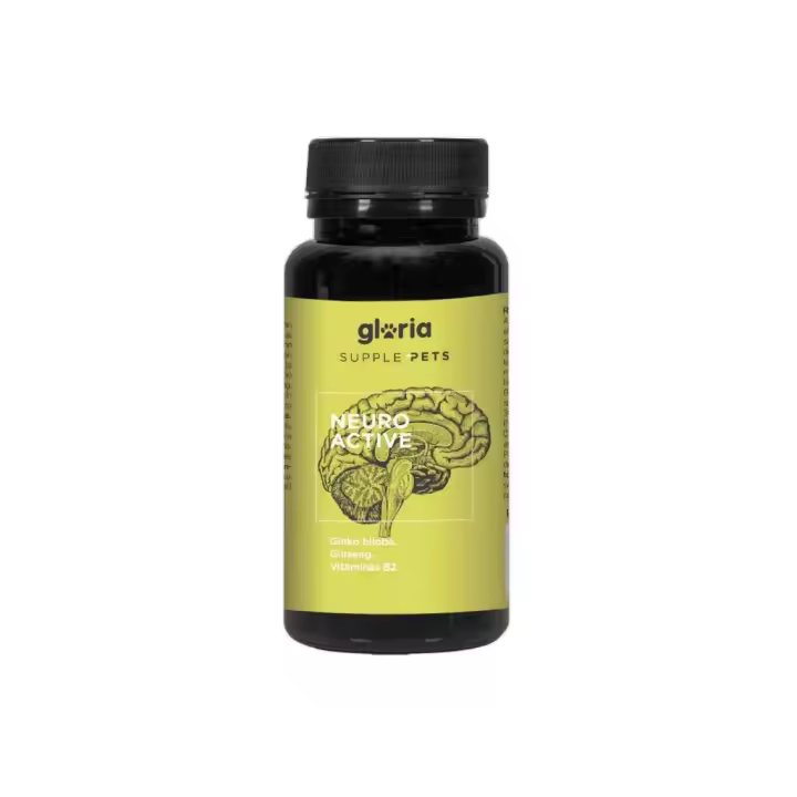 GLORIA - Supple Pets - Neuro Active (80 Comprimidos) - Alimento Complementario Natural que Ayuda a Mejorar la Calidad de Vida en Perros Senior - 1