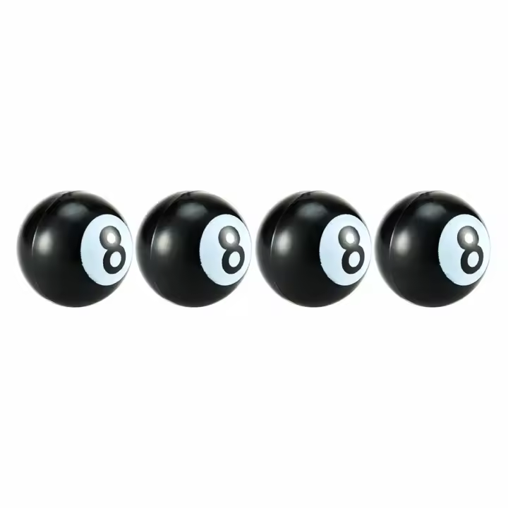 Juego De 4 Tapas De Válvula Universal Para Bicicleta Motocicleta Y Coche Cubiertas De Polvo Para Válvulas De Rueda Color Como Mostrado - 1