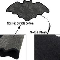 Alfombra De Halloween Con Diseño De Red De Araña Negra Alfombrilla Antideslizante Para Baño Y Frontera Puerta Tapete Gótico Oscuro Tapete De Suelo Para Decoración De Navidad - details 6