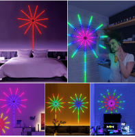 Tiras LED RGBIC De Fuego Con Control Bluetooth APP Y Sincronización Con Música Para Decoración De Paredes Y Fiestas DC5V USB Dream Color - details 5