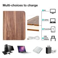 Lámpara De Mesa LED 3D Recargable Por USB Luz Nocturna De 3 Colores Plegable Creativa Con Imán Para Libros Iluminación Portátil - details 11