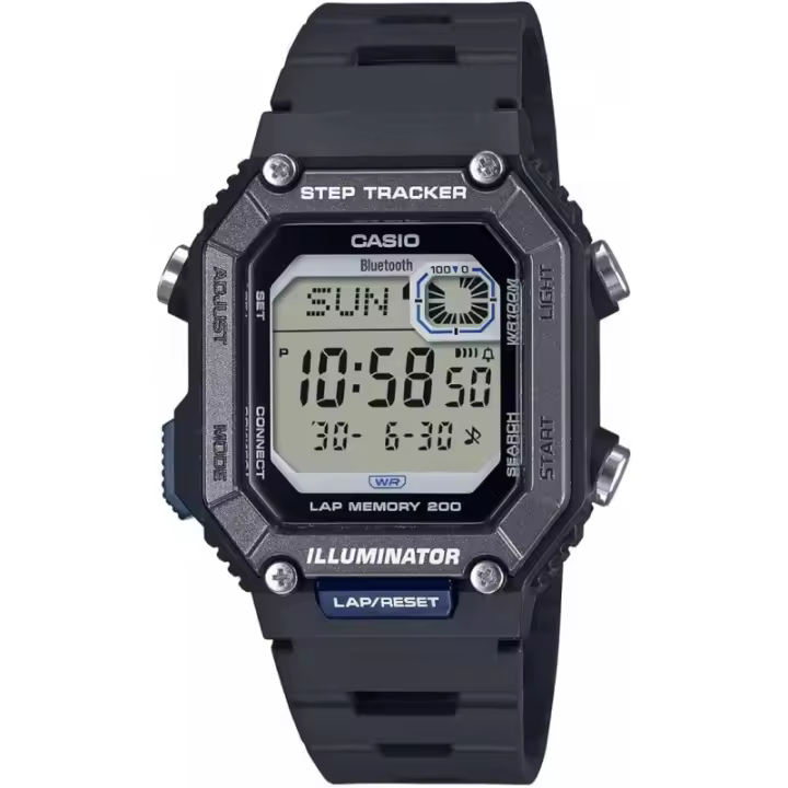 Reloj Casio Digital Step Traker, Bluetooth, Ws-b1000-1avef - 1