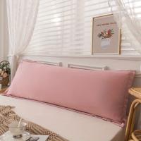 Funda De Almohada Larga De Color Sólido Suave Y Amigable Con La Piel Apta Para Dormitorio O Habitación Excluye El Almohadón - details 0