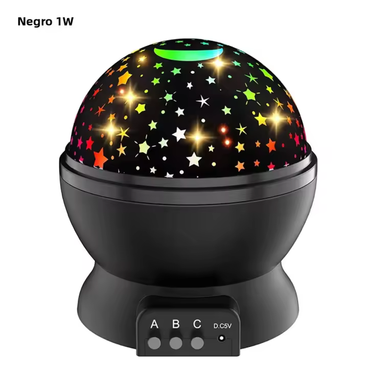 Proyector De Estrellas Luz Nocturna Para Niños Y Niñas Regalo Divertido Para Habitación Decorativa LED Rotativo Estrella Cielo Luna - 1