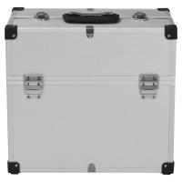 vidaXL Caja de herramientas aluminio plateado 38x22,5x34 cm - details 3