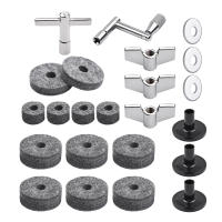 Accesorios De Repuesto Para Cymbal 23pcs Con Soporte De Cymbal Felpa Para Cymbal Y Tornillos Anillos Incluidos - details 1