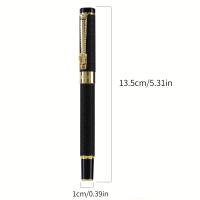 Pluma De Tinta Metálica Para Escritura Diaria 0.5mm Tamaño Medio Punto De Tinta De Iraurita Ideal Para Estudiantes Y Oficina Unisex - details 4