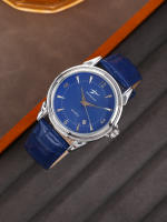 Reloj De Cuarzo De Lujo Para Hombre Con Correa De Cuero Reloj De Pulsera Deportivo Casual Con Calendario Estilo Business Regalo Para Novio - details 0