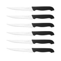 DESEOS Set 6 cuchillos chuleteros Family | Hoja microdentada y de acero inox | Mango ergonómico | Multiusos | 22cm - details 1