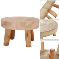 Soporte para plantas de Madera-Mini taburete de Madera para uso interior o exterior (Tamaño: S) - details 1