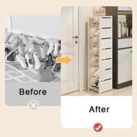 Organizador De Zapatos De Múltiples Capas Estante Ajustable Para Ahorrar Espacio En El Pared Y Esquina Stackable Para Guardar Zapatos Y Gabinete - details 3