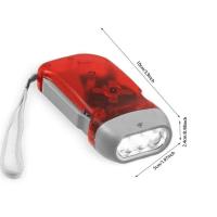 Linterna Mini LED De Autogeneración Con Manivela Dinamotriz En 3 Colores (Amarillo Rojo Azul) Para Camping Y Uso Doméstico Luz Portátil Para Exteriores - details 6