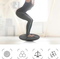 Balance Board, laberinto plástico púrpura balanceado tablas Yoga entrenamiento estabilidad disco fitness ejercicio para terapia física, entrenamiento de gimnasia - details 0