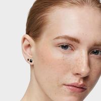 Pendientes de Plata de Primera Lei with Motivo en Ónix Facetado, Elegantes y Sobrios - details 3