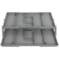 Organizador de cajones expandible de 3 nivel: Organizador de escritorio de varios niveles Con Cajones: perfecto para Cocina, maquillaje, Joyas, escritorio y más - details 0