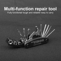 Kit De Reparación De Bicicleta X-TIGER 16 En 1 Multiherramienta Con Palas Para Neumáticos De Bicicleta Llave De Hexagonal Y Métrica Herramientas Para Ciclismo - details 0