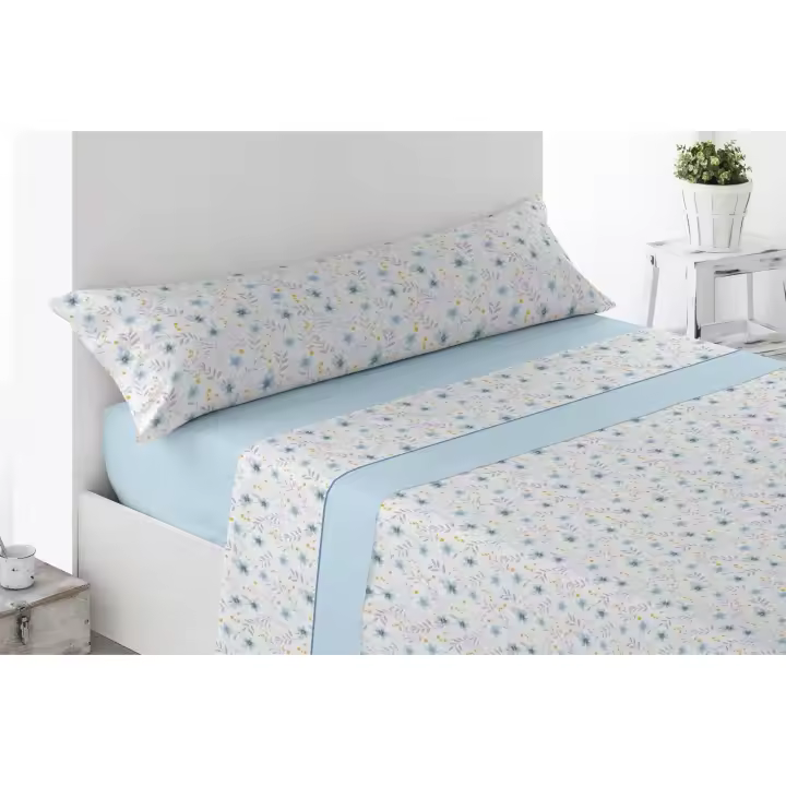 TODOBIEN STORE - Juego Sábana Cama 135,150- Juego de Sábanas para Cama 3 Piezas, Bajera Ajustable, Encimera, 1 Funda Almohada - 1