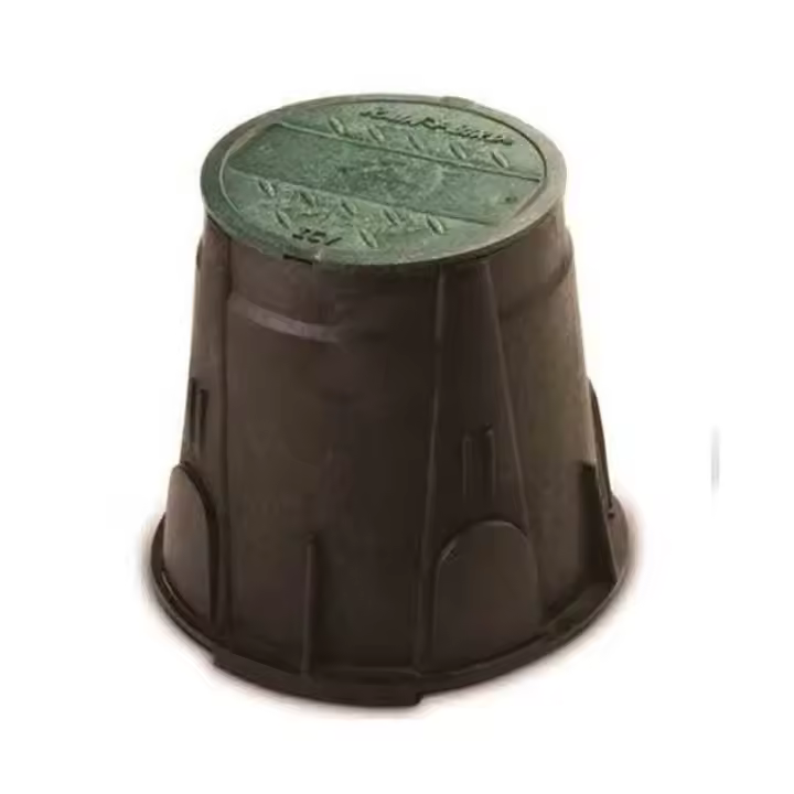 RAIN BIRD Arqueta de riego robusta redonda pequeña Rain Bird VB7RND, 22x25 cm - 1