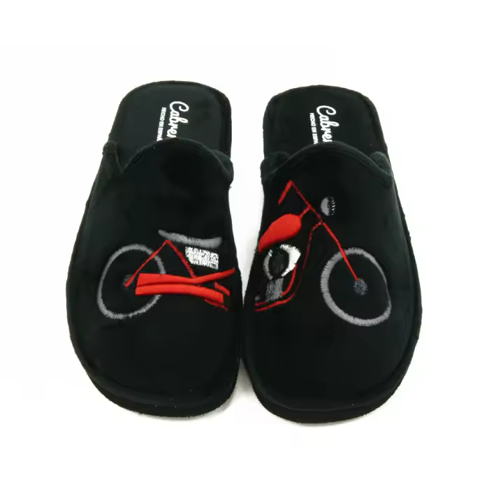 Cabrera mod. 2901 zapatilla casa para hombre en lana acrílica, sin cordones - 1