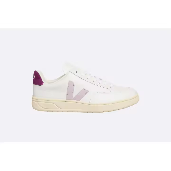Veja V-12 Leather Extra White Magenta para Mujer - 1