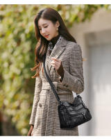 Nueva Bolso De Hombro Para Mujer En Cuero Lavado Gran Capacidad Bolso Transversal Suave Estilo Coreano Para Damas De Mediana Edad - details 8