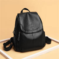 Mochila blanca de cuero para mujer, morral escolar de gran capacidad para viaje - details 3