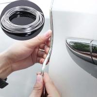 Protector De Raspades Para Puerta De Coche 4/6M DIY Enchufe Plateado Adorno De Automóvil Piezas Por Unidad - details 2