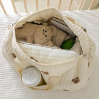 Bolso Grande Para Mamá Bolsa De Pañales Maternidad Organizador Portátil Para Llevarte En Viaje Bolsa De Mano Para Camarilla Estilo Tote Bag - details 2