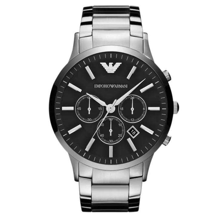 Emporio Armani Reloj hombre AR2460, Incluye Caja Original, Diámetro: 46MM - 1