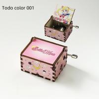 Caja de música manual de madera, con tallado retro (o talla antigua) - Regalo de cumpleaños con impresión a color - details 42