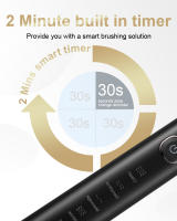 cepillo eléctrico，Cepillo de dientes eléctrico sónico para adultos, 8 cabezales, blanqueamiento Dental ultrasónico inteligente, recargable - details 5