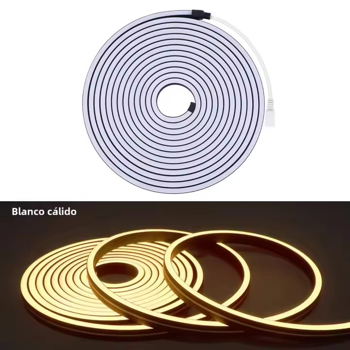 Tira De LED Neón Flexible 1m-5m 6MMx12MM En Tubo De Gel Negro Suave Impermeable DC24V Sin Fuente De Alimentación Para El Hogar - 1