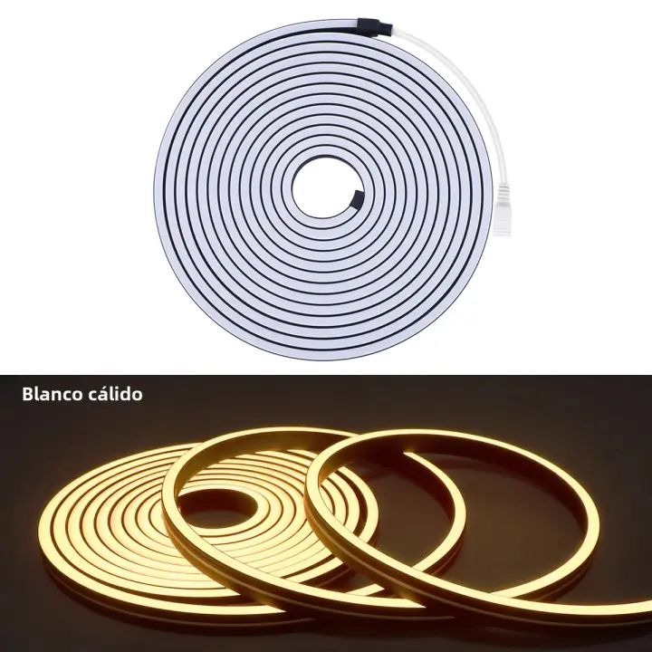 Tira De LED Neón Flexible 1m-5m 6MMx12MM En Tubo De Gel Negro Suave Impermeable DC24V Sin Fuente De Alimentación Para El Hogar - 1