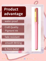 Lápices De Gel Neutrales WQN 0.7mm Pack De 1/5/7pcs Rosa Mate Para Dibujar Y Escritura Suministros Escolares Y De Oficina - details 1