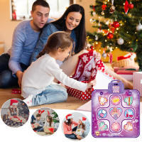 Alfombrilla de Baile Electrónica con Luces LED Ajustable Volumen Incorporado Música 5 Modos de Juego para Regalos de Navidad y Cumpleaños para Niñas Juguetes Interés: Música - details 14