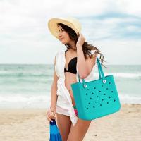 Bolsa de Playa de gran capacidad, Bolsa de almacenamiento de EVA, durable, Creative, impermeable, con Agujero en El Techo, Bolsa de Playa, cesta de silicona, Bolsa Grande with Agujero, bolsa de almacenamiento de gran tamaño 48CM * 36CM * 24C - details 0