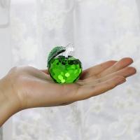 Pisapeles de Cristal, Manzana Verde, 40mm, figura de Cristal coleccionable, decoración para Bodas y Hogar. - details 2
