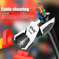 Alicates VDE LiTuiLi De 8 Pulgadas Para Desconexión De Cables Aislados Herramienta Profesional Para Electricistas Cortador De Cables Y Crimpadora - details 3