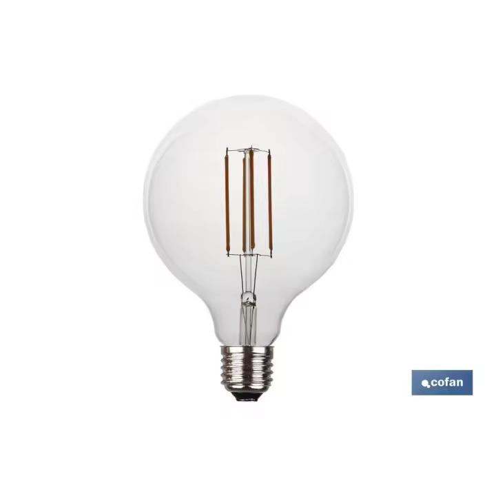 Bombilla Led Globo Claro Cofan E27 4W 380 Lm 2700K - 1