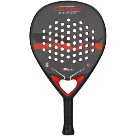 Pala de Padel Siux Tsunami Revolution/ Roja y Negra - 1
