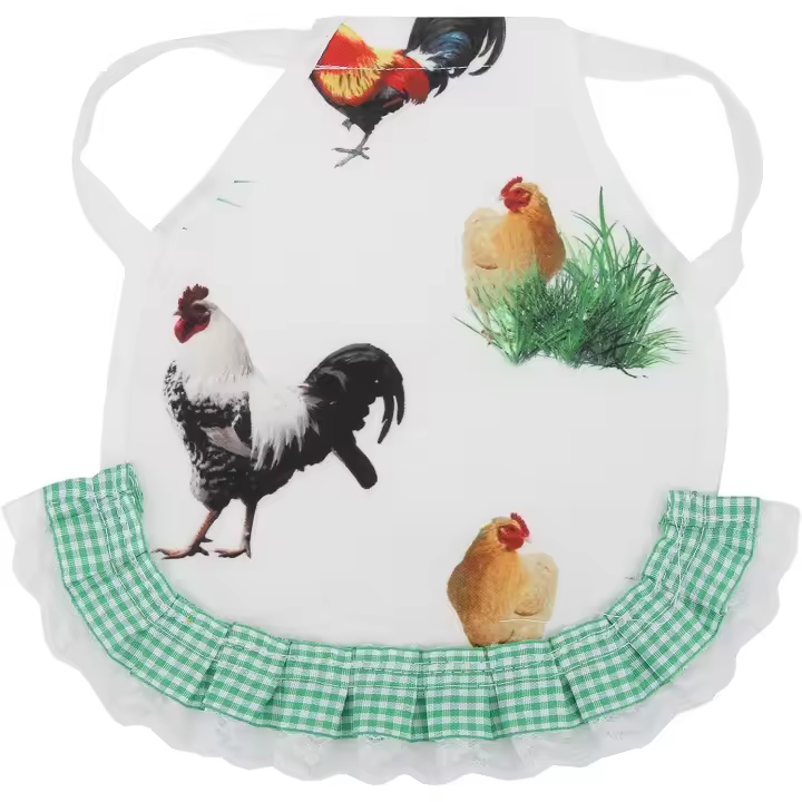 Sillín de pollo, chaleco de pollo con encaje elástico, protector de espalda de pollo, delantal de espalda de pollo para aves de corral, gallina, pollo, ganso, pato, 8,6 x 7,8 pulgadas (gallo) - 1