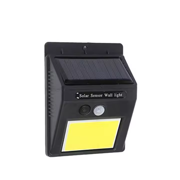 Elbat Aplique Led Solar - 110LM - Luz Fria 6500K - Sensor de movimiento - Bateria 1200mAh - 1