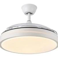 TODOLAMPARA Ventilador de techo con luz LED motor DC ESCORPION Blanco Aspas Retráctiles 107D - details 2