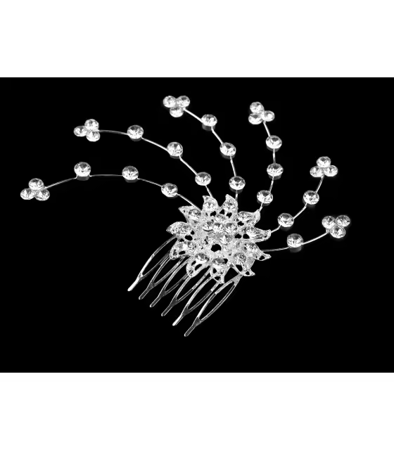 Artipistilos - Peineta con Pedrería Raíz Tiaras - Accesorios de Peinetas Metálicas - Novedades Mercería - Aplicaciones Diademas y Tiaras - Peinas - 1