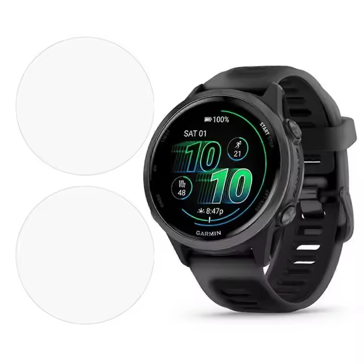 2Pcs For Garmin Forerunner 570 42mm Screen Protector Smart Watch Clear TPU Film - 1