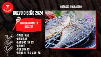 Parrilla Barbacoa Pescado COOKRM - Rejilla Asado Acero Inoxidable - BBQ Portátil - Tamaño Grande XXL 65x15cm - Fácil de Usar - details 6