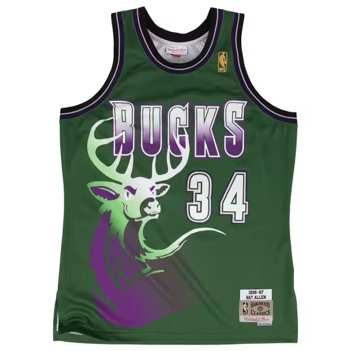 CAMISETA RAY ALLEN MILWAUKEE BUCKS - SWINGMAN VERDE - 1