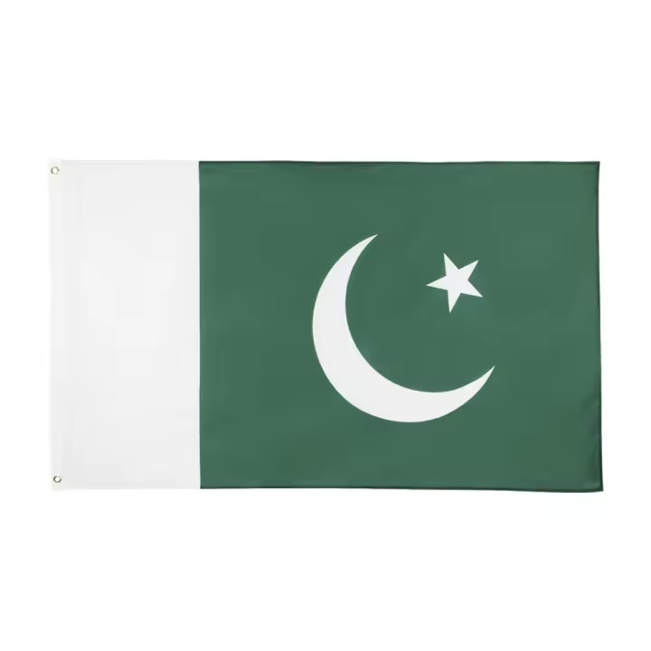 Bandera De Pakistán 90X150cm Para Decoración Material Poliéster Estilo Colgante Personalizable Sin Químicos Originales De China - 1