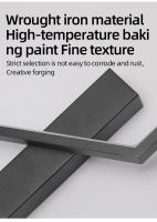 Lámpara De Pared LED Moderna Y Creativa Para Dormitorio Y Sala De Estar Iluminación Minimalista Para Sofa Y TV Incluye Bombillas Montaje En Pared Material Aluminio - details 20