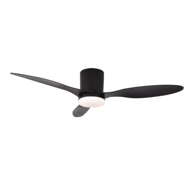 Hola LED Ventilador de Techo 42" con Luz LED Regulable – 3000K-6000K, 85-265V，Negro - 1
